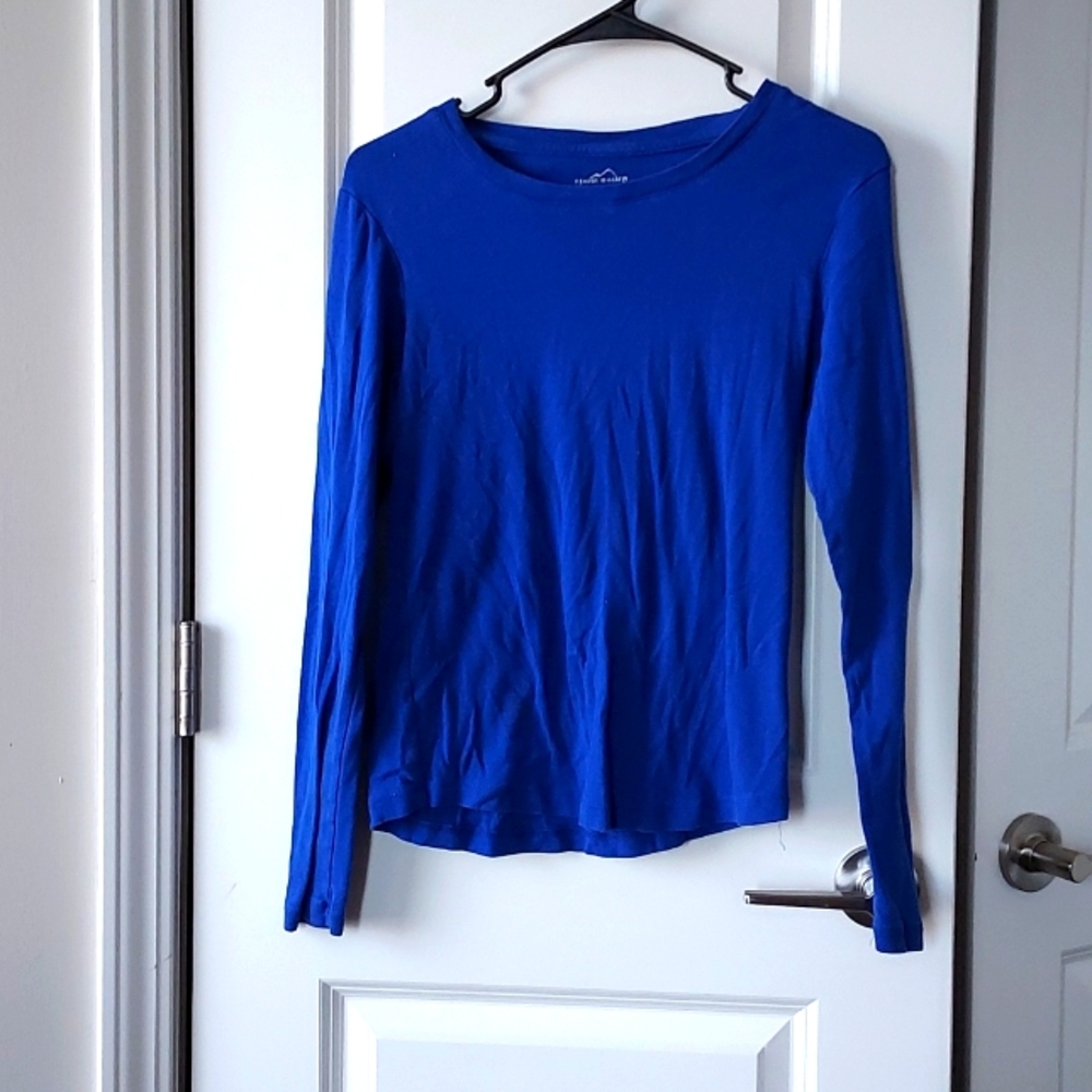 Eddie Bauer long sleeve tee blue small